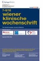 Wiener klinische Wochenschrift 7-8/2016