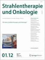 Strahlentherapie und Onkologie 1/2012