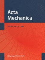 Acta Mechanica 1-2/2008
