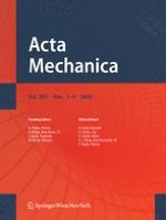 Acta Mechanica 1-4/2009