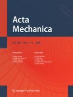 Acta Mechanica 1-2/2009