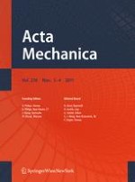 Acta Mechanica 1-4/2011