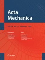 Acta Mechanica 11/2013