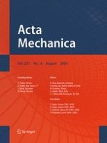 Acta Mechanica 8/2016