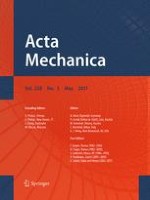 Acta Mechanica 5/2017