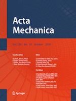 Acta Mechanica 10/2019