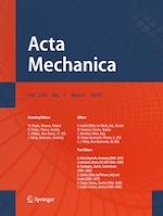 Acta Mechanica 3/2019