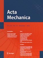 Acta Mechanica 12/2022