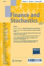 Finance and Stochastics 1/2007