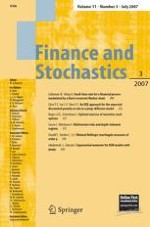 Finance and Stochastics 3/2007