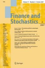 Finance and Stochastics 4/2007