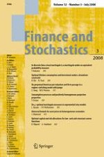Finance and Stochastics 3/2008