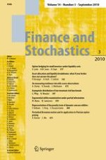 Finance and Stochastics 3/2010