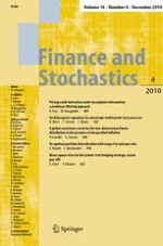 Finance and Stochastics 4/2010