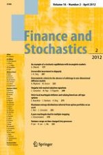 Finance and Stochastics 2/2012