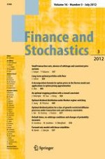 Finance and Stochastics 3/2012