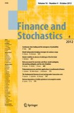 Finance and Stochastics 4/2012
