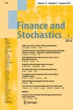 Finance and Stochastics 1/2013