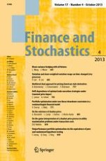 Finance and Stochastics 4/2013