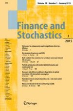 Finance and Stochastics 1/2015