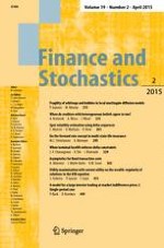 Finance and Stochastics 2/2015