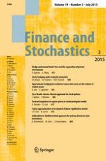 Finance and Stochastics 3/2015