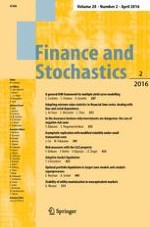 Finance and Stochastics 2/2016