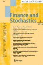 Finance and Stochastics 4/2016