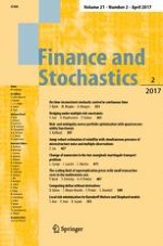 Finance and Stochastics 2/2017