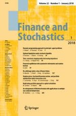 Finance and Stochastics 1/2018