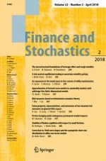 Finance and Stochastics 2/2018