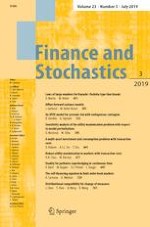 Finance and Stochastics 3/2019