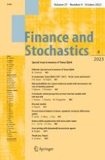 Finance and Stochastics 4/2023