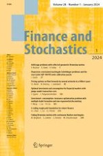 Finance and Stochastics 1/2024