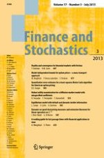 Finance and Stochastics 4/1999