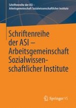 Schriftenreihe der ASI - Arbeitsgemeinschaft Sozialwissenschaftlicher Institute
