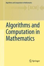 Algorithms and Computation in Mathematics