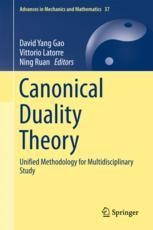 Canonical Duality Theory Springerprofessionalde - 