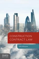 Construction Contract Law Macmillan Higher Education