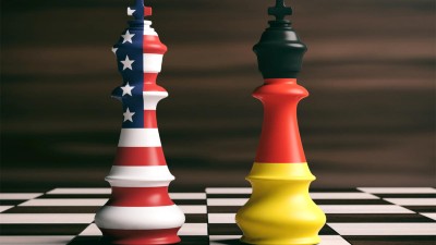 USA und Deutschland als Schachfiguren