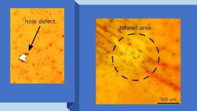 Ein neues Material, das sich in Windeseile selbst repariert