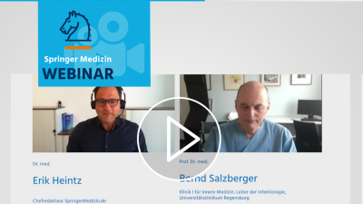 Teaserbild zu Webinar mit Prof. Salzberger