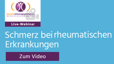 Live-Webinar Schmerz bei Rheuma