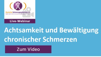 Webinar-Teaser Achtsamkeit zur Bewältigung chronischer Schmerzen
