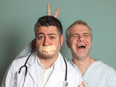 Ronny Tekal mit zugeklebtem Mund 