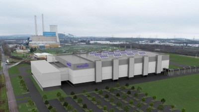 Animation der geplanten 200-Millimeter-Siliziumkarbid-Halbleiterfabrik von Wolfspeed und ZF.