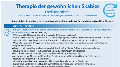 One Minute Wonder: Therapie der Skabies 