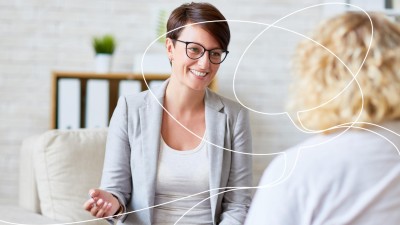 Psychologin im Gespräch