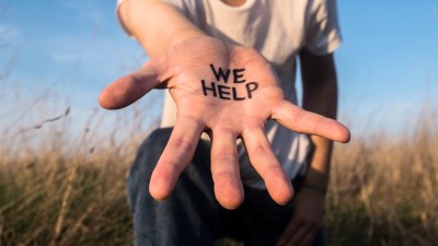 Teaserbild Hand We help