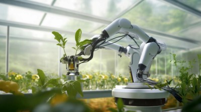 Roboter in einem Agrarbetrieb